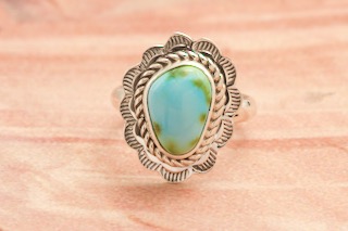 Genuine Sonoran Turquoise Sterling Silver Ring